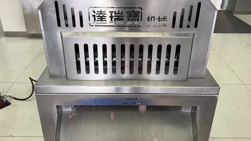 Máy thái hạt lựu thịt đông lạnh 2D (dành cho thịt có xương và không xương), DRB-QK500